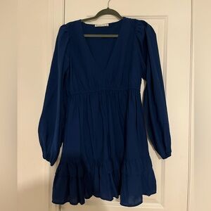 Abercrombie Navy Blue Long Sleeve Dress